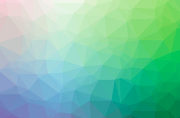 Fototapeta premium Illustration of abstract Green horizontal low poly background. Beautiful polygon design pattern.