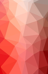 Illustration of abstract Red vertical low poly background. Beautiful polygon design pattern.