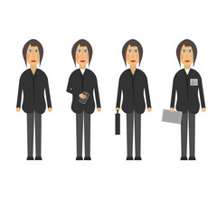 Business lady vector graphic