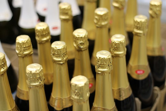 bottles of champagne