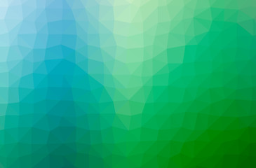 Obraz premium Illustration of abstract Green horizontal low poly background. Beautiful polygon design pattern.