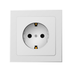 Power Socket. Vector Illustration.