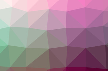 Illustration of abstract Pink horizontal low poly background. Beautiful polygon design pattern.