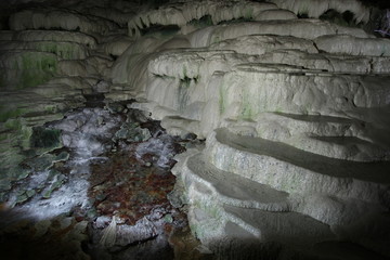 waterfall in the cave