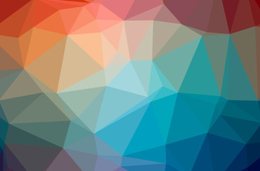 Illustration of abstract Blue And Purple horizontal low poly background. Beautiful polygon design pattern.