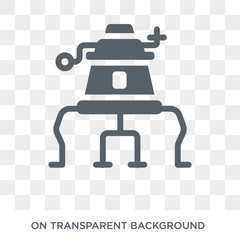 Obraz premium Lander icon. Lander design concept from Astronomy collection. Simple element vector illustration on transparent background.