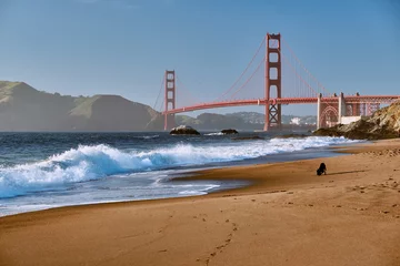 Papier Peint photo Plage de Baker, San Francisco Golden Gate Bridge, San Francisco, California
