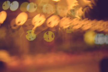 Abstract circular bokeh background of night light