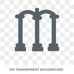 Roman bath icon. Trendy flat vector Roman bath icon on transparent background from sauna collection. High quality filled Roman bath symbol use for web and mobile