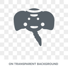 holy Elephant icon. Trendy flat vector holy Elephant icon on transparent background from Religion collection. High quality filled holy Elephant symbol use for web and mobile