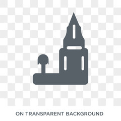 Doi suthep icon. Trendy flat vector Doi suthep icon on transparent background from Religion collection. High quality filled Doi suthep symbol use for web and mobile