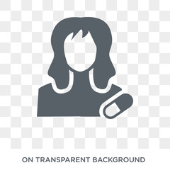 Pharmacist icon. Trendy flat vector Pharmacist icon on transparent background from Professions collection. High quality filled Pharmacist symbol use for web and mobile