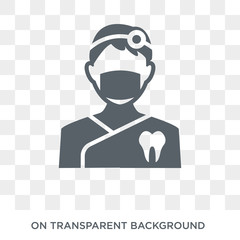 Orthodontist icon. Trendy flat vector Orthodontist icon on transparent background from Professions collection. High quality filled Orthodontist symbol use for web and mobile