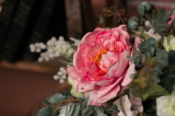 elegant interior bouquet in a vase
