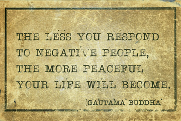 negative people Buddha