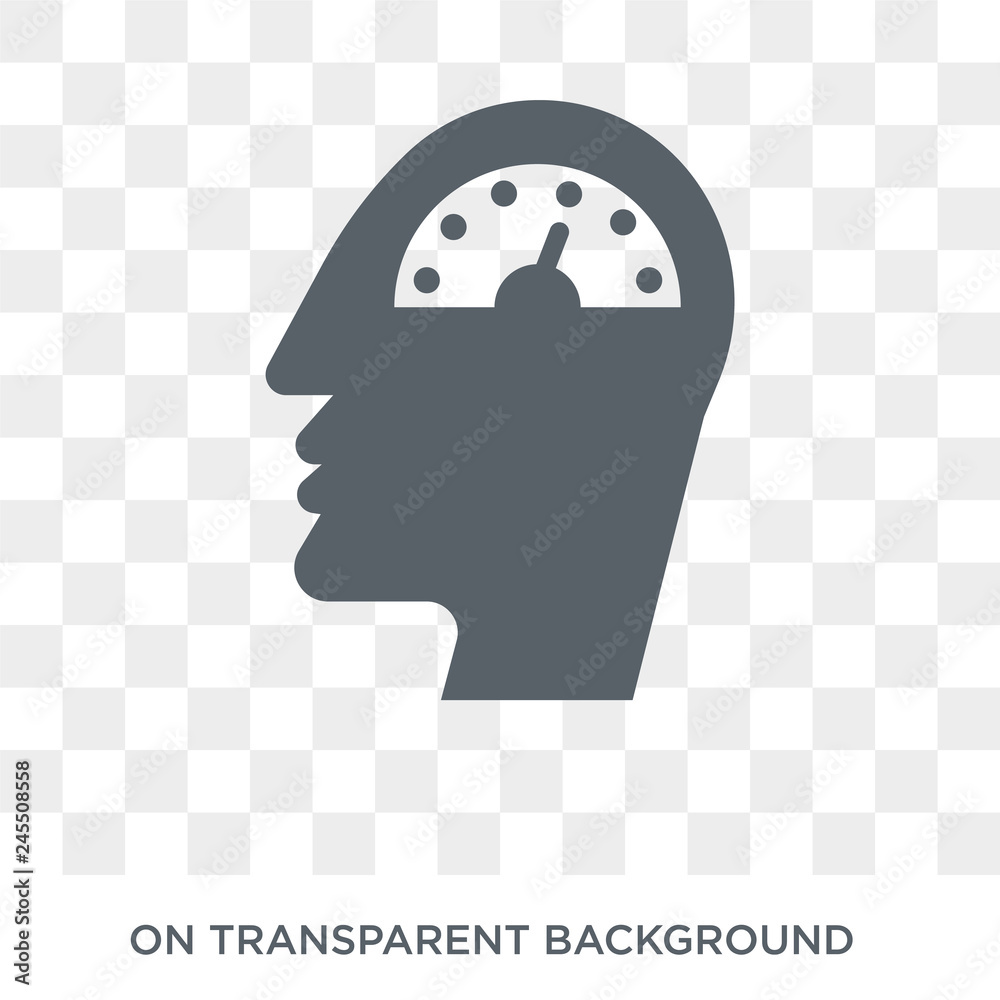 Wall mural mind tachometer icon. mind tachometer design concept from productivity collection. simple element ve