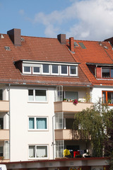 Modernes Wohnhaus, Mehrfamilienhaus, Wohngebäude