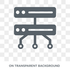 Big data icon. Trendy flat vector Big data icon on transparent background from Artificial Intelligence, Future Technology collection. High quality filled Big data symbol use for web and mobile