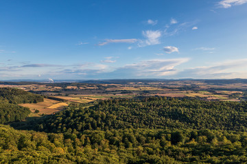 Naklejka premium View of rock formation Hohenstein in Germany