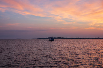 Seascape of Baltic Sea on Ruegen, Germany