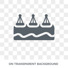 Buoys icon. Trendy flat vector Buoys icon on transparent background from Nautical collection. High quality filled Buoys symbol use for web and mobile