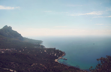 Fantastic views of the sea. Dramatic and picturesque scene. Location famous resort. Artistic picture. Beauty world.