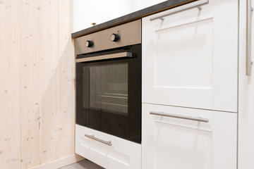 Fototapeta premium Built in modern oven in kitchen