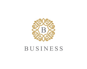 Abstract Ornament Outline Frame Logo Icon 020