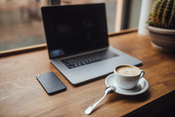 Businessman in caffe