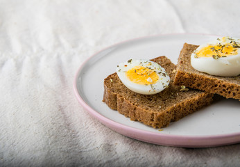 quick breakfast on the table