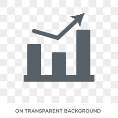 marketing Graph icon. marketing Graph design concept from Marketing collection. Simple element vector illustration on transparent background.