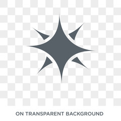 Rose of the Winds icon. Trendy flat vector Rose of the Winds icon on transparent background from Maps and Locations collection. High quality filled Rose of the Winds symbol use for web and mobile