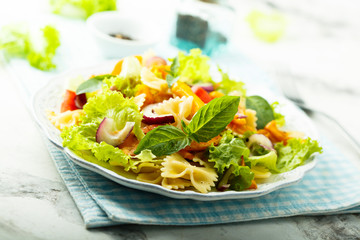 Homemade pasta salad