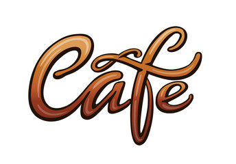 Cafe title for signboard