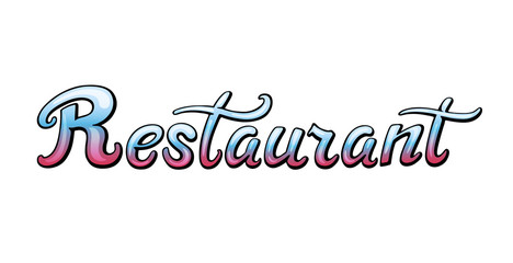 Restaurant title for signboard