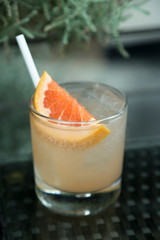 Refreshing grapefruit cocktail