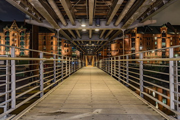 Fototapeta premium Kibbelsteg w Speicherstadt Hamburg