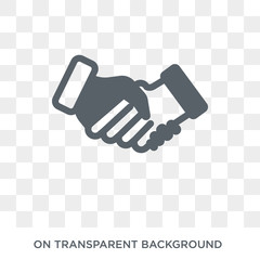 Bargain icon. Trendy flat vector Bargain icon on transparent background from law and justice collection. High quality filled Bargain symbol use for web and mobile