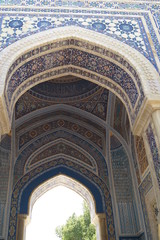 decorative elements of the mosque in Samarkand