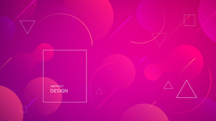 Geometric wallpaper. Fluid gradient shapes composition. Futuristic design posters. 