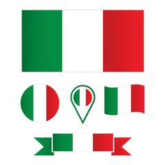 vector image of the flag of Italy