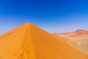 Fototapeta na wymiar Sand dunes in namibia desert africa