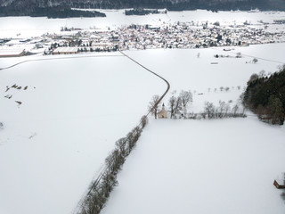 Rietheim-Weilheim Kapelle Maria hilf aus der Luft