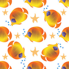 fish  cartoon character pattern