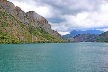 Serre Poncon lake in France