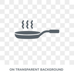 skillet icon. skillet design concept from Kitchen collection. Simple element vector illustration on transparent background.