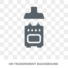 Naklejka premium Kitchen icon. Kitchen design concept from Kitchen collection. Simple element vector illustration on transparent background.