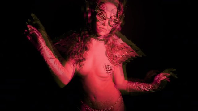 party woman dancer disco female club music