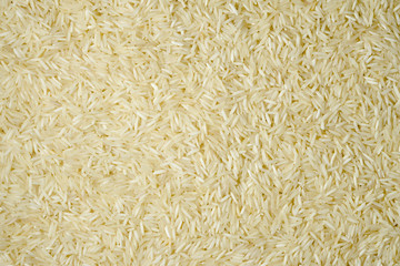 Basmati rice. Top view.