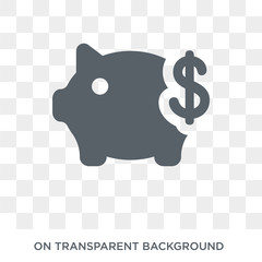 Savings icon. Trendy flat vector Savings icon on transparent background from Insurance collection. High quality filled Savings symbol use for web and mobile